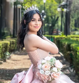 ramo y corona de 15 años